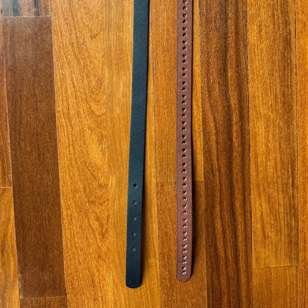Two Girl's Belts - Black & Brown - Size L - Picture 3 of 9